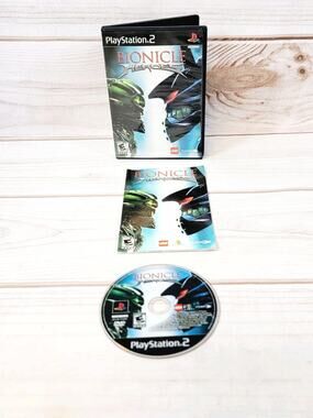 Bionicle Heroes (Sony Playstation 2 PS2, 2006) Tested & Works CIB W Manual